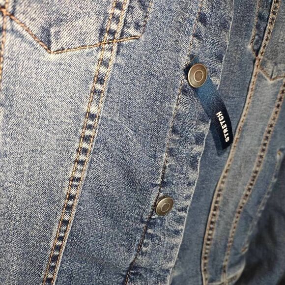 George Stretch Denim Jean Jacket - Picture 6 of 7